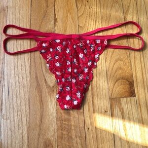 Victoria’s Secret PINK Floral Strappy Thong Panty